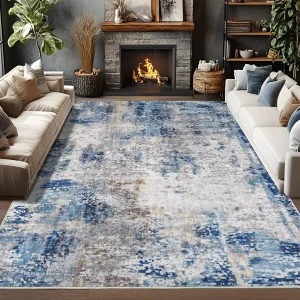 Short Pile Modern Living Room Rug