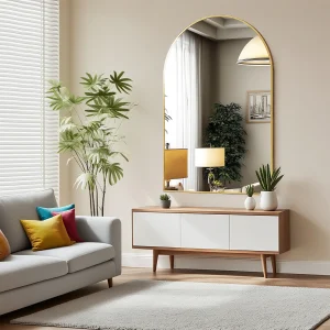Elegant Arched Wall Accent Mirror
