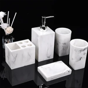 Luxury Bathroom Countertop Organizer Set