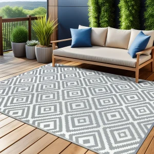 Waterproof Reversible Outdoor Patio Rug