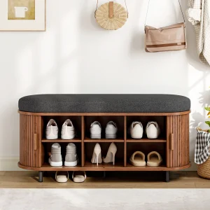 Modern Entryway Storage Shoe Bench
