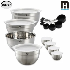 Nesting Kitchen Bowls With Airtight Lids