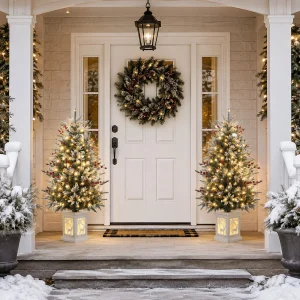 3FT Snow Flocked Pre-Lit Christmas Tree
